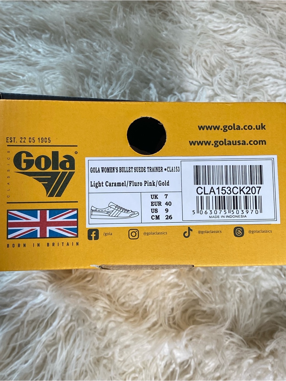 *PRICE FIRM* 💫 NWT 💫 Gola Women’s Bullet Suede Trainers, Size 9 - Picture 10 of 10